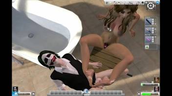 TK17 - Anal toys, footjob cum (sex game) Joker