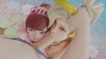 Busty Mercy with Round Booty Gets Fucked